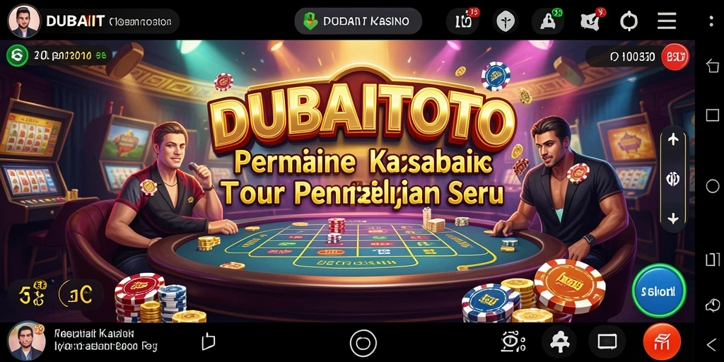 Screenshot DUBAITOTO menampilkan gameplay Kasino yang mendebarkan.