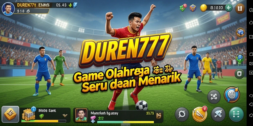 Screenshot utama DUREN777 menampilkan gameplay olahraga yang seru.