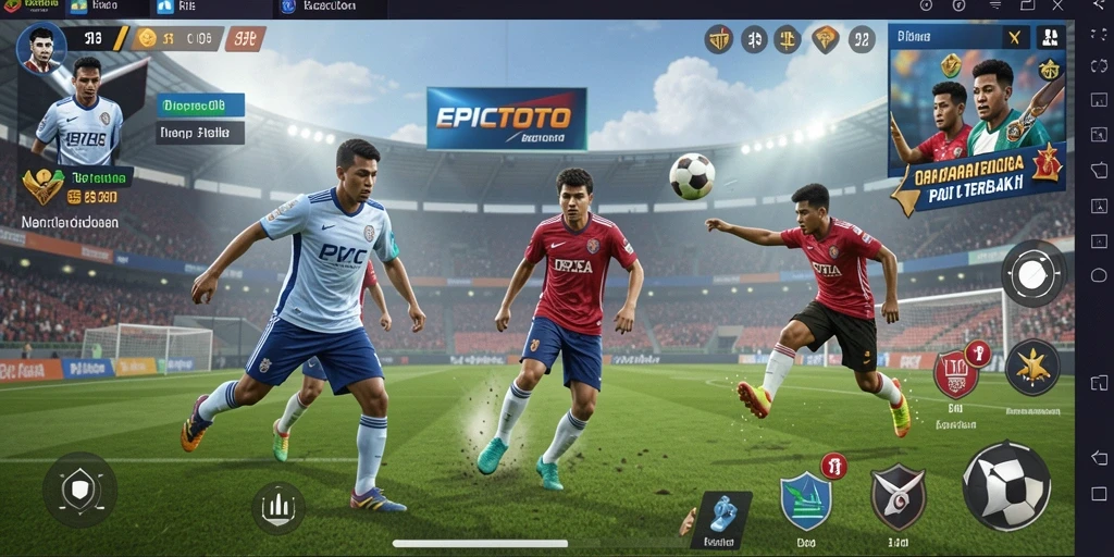 Tampilan gameplay EPICTOTO yang mendebarkan dengan aksi olahraga seru.
