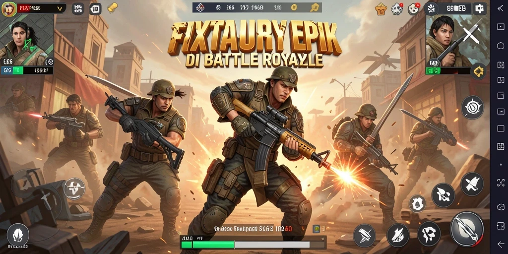 Tampilan gameplay FIXPLAY666 yang menegangkan dalam pertempuran Battle Royale.