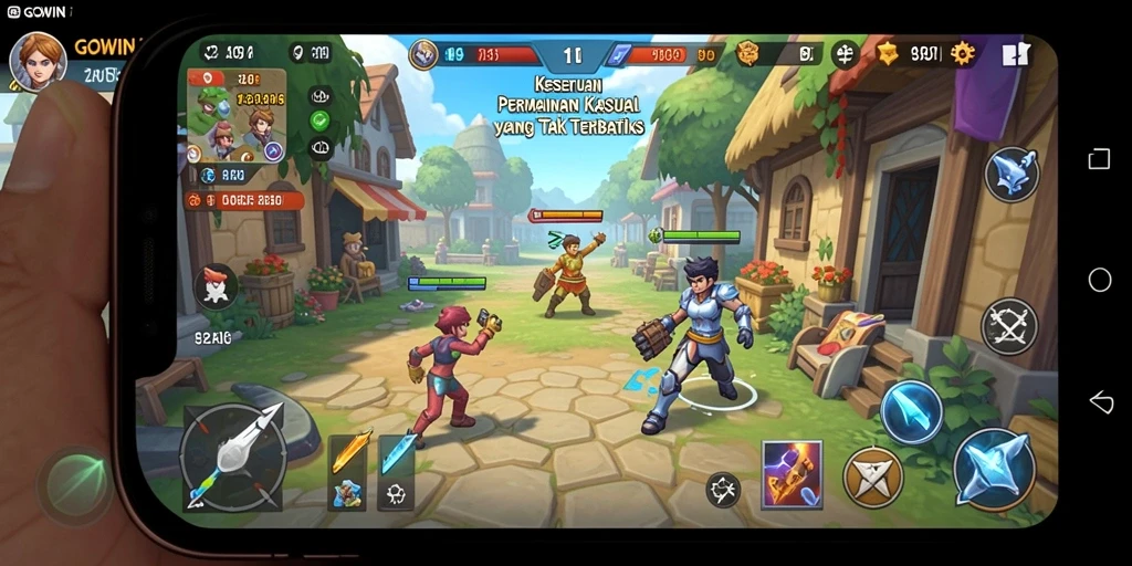 Tampilan menarik dari gameplay GOWIN yang seru dan interaktif.