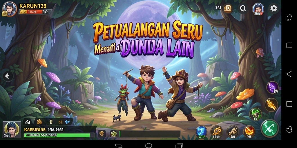Tampilan gameplay seru dan menantang dari KARUN138.