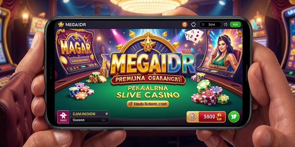 Tampilan gameplay Live Casino MEGAIDR yang seru dan interaktif.