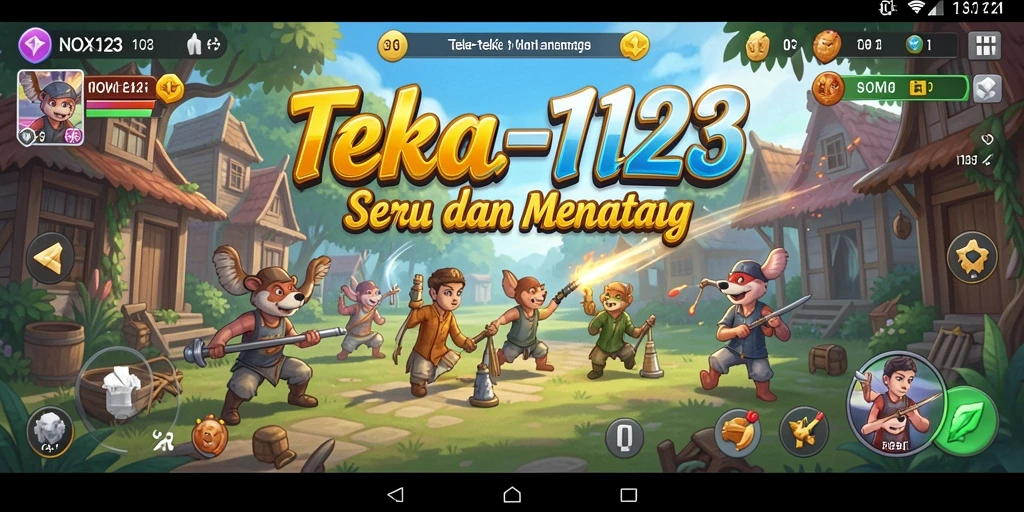 Screenshot gameplay NOX123 menampilkan tantangan teka-teki yang seru.