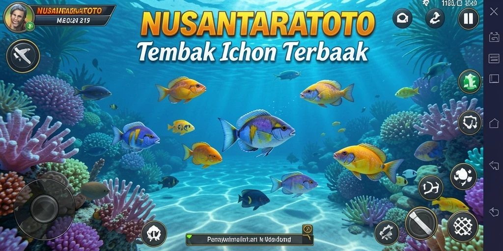 Tampilan gameplay seru dalam NUSANTARATOTO dengan Tembak Ikan.