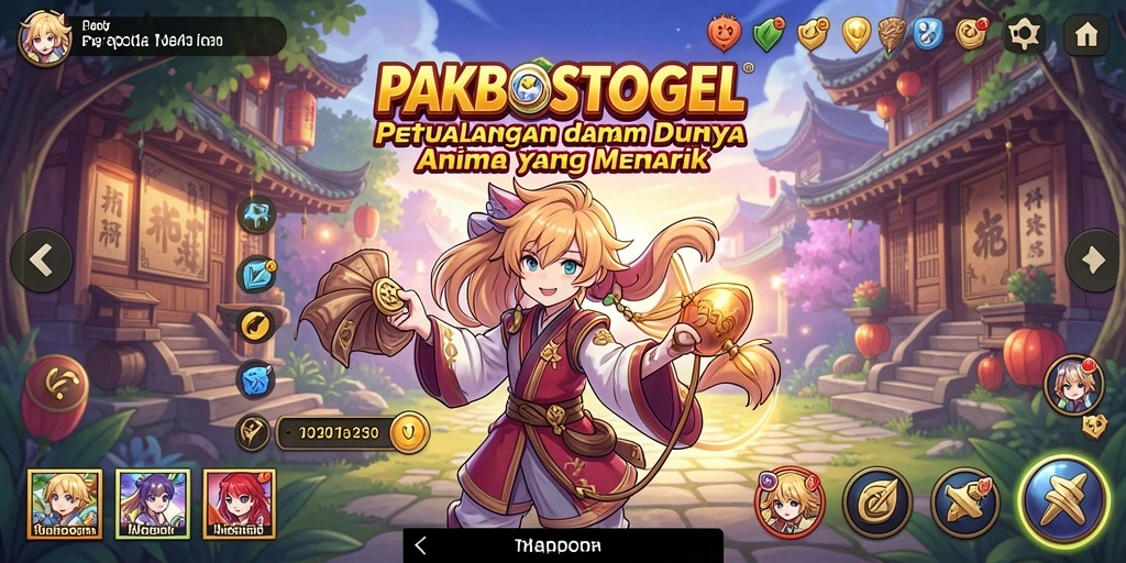 Screenshot utama PAKBOSTOGEL menunjukkan aksi seru dalam petualangan anime.
