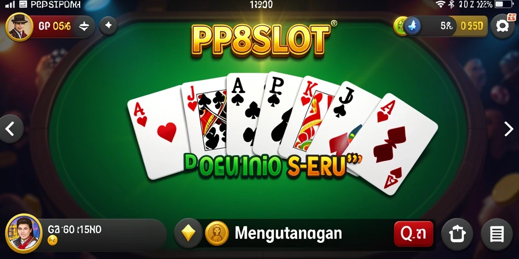 Tampilan gameplay Domino yang menarik dan interaktif di PP8SLOT.