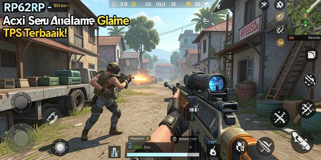 Gameplay seru RP62RP dengan aksi tembak-menembak yang mendebarkan.