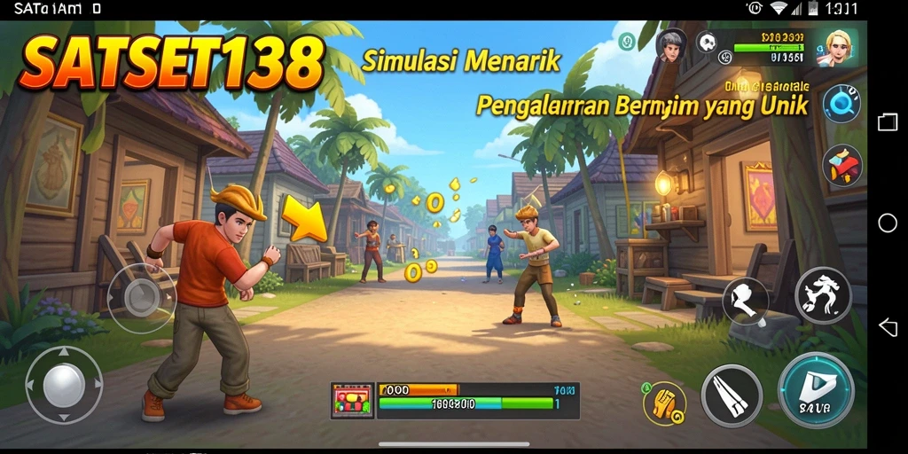 Screenshot SATSET138 menunjukkan gameplay simulasi yang mendalam dan menarik.