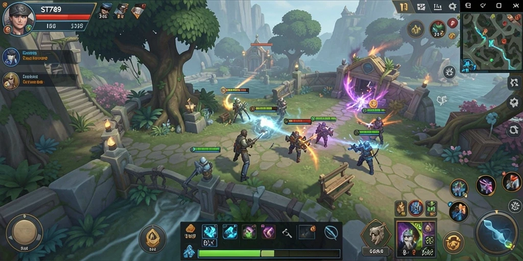 Tampilan gameplay menarik dari ST789 dengan strategi yang mendebarkan.