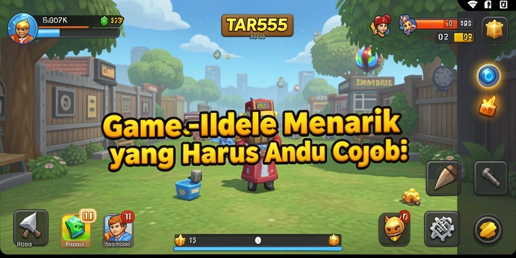 Tampilan gameplay TAR555 yang menarik dengan mekanisme Idle.