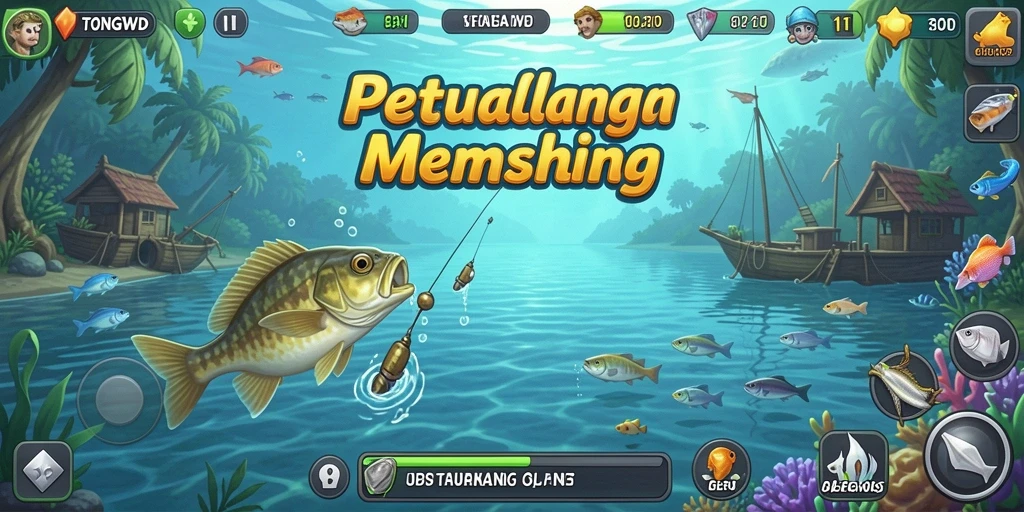 Screenshot gameplay TONGWD dengan visual memancing yang memukau.